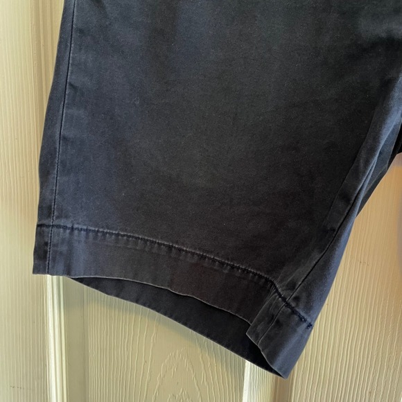 POLO Ralph Lauren Mens Shorts Navy Blue Chino Flat Front Casual Preppy Size 33 - Picture 6 of 9